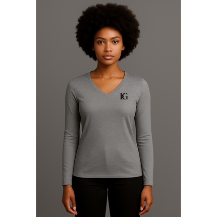 Women's Performance Long Sleeve V-Neck