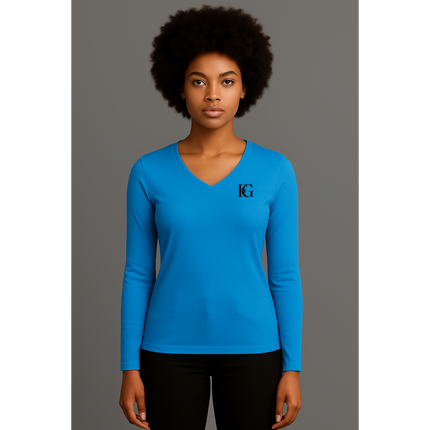Women's Performance Long Sleeve V-Neck