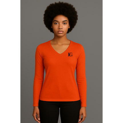 Women's Performance Long Sleeve V-Neck