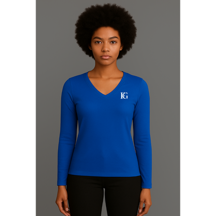 Women's Performance Long Sleeve V-Neck