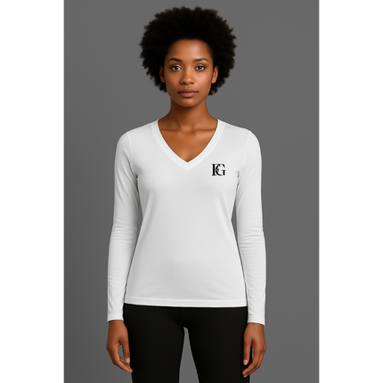 Women's Performance Long Sleeve V-Neck