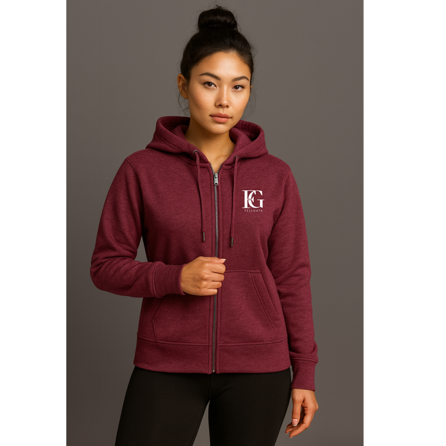 Women's Perfect Weight Fleece Full-Zip Drop Shoulder Hoodie